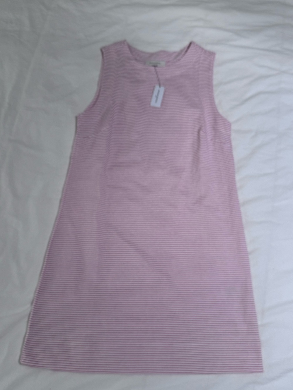 Banana Republic Red & White Striped Sleeveless Mini Dress